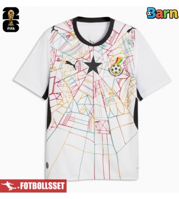Ghana Hemmatröja Barn VM 2026 Kortärmad (+ Korta byxor)